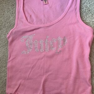 Juicy Couture Pink Rhinestone Tank